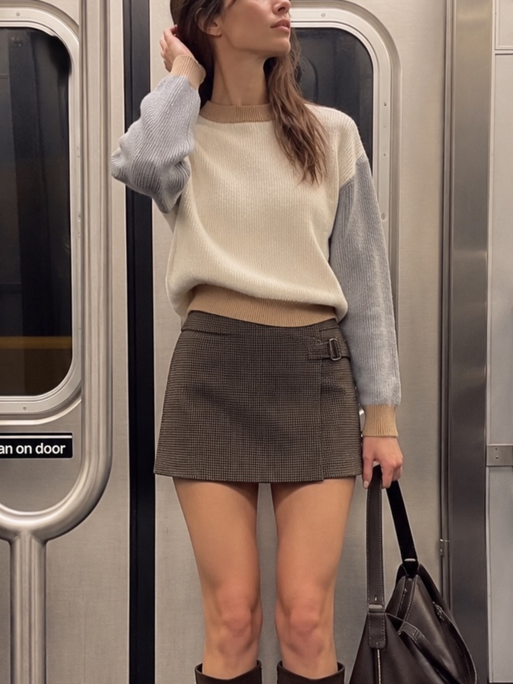Cozy Ribbed Knit Crewneck Sweater